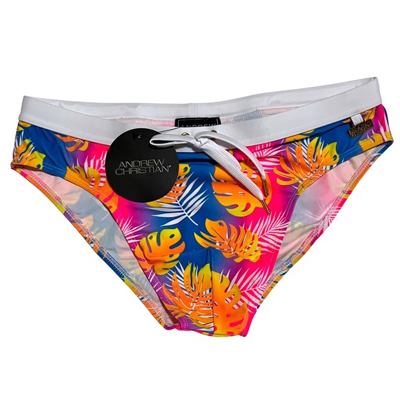 Andrew Christian Other - Andrew Christian Swim Briefs Tropical Size L (33-35) #70183 NWT
